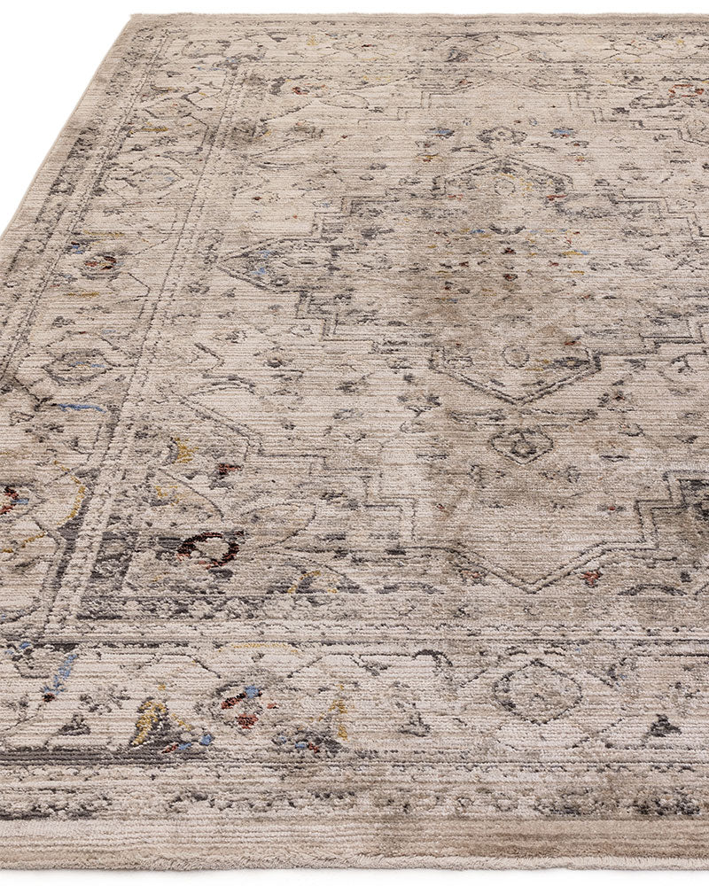 SOVEREIGN 06 ASH MEDALLION VINTAGE TRADITIONAL STYLE RUG
