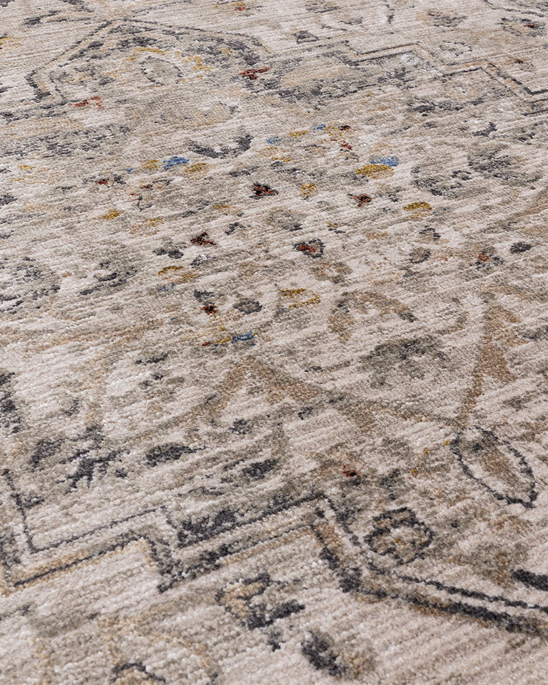 SOVEREIGN 06 ASH MEDALLION VINTAGE TRADITIONAL STYLE RUG