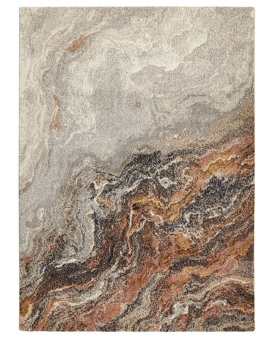AMARA AMA101 IVORY GREY TAUPE ABSTRACT RUG