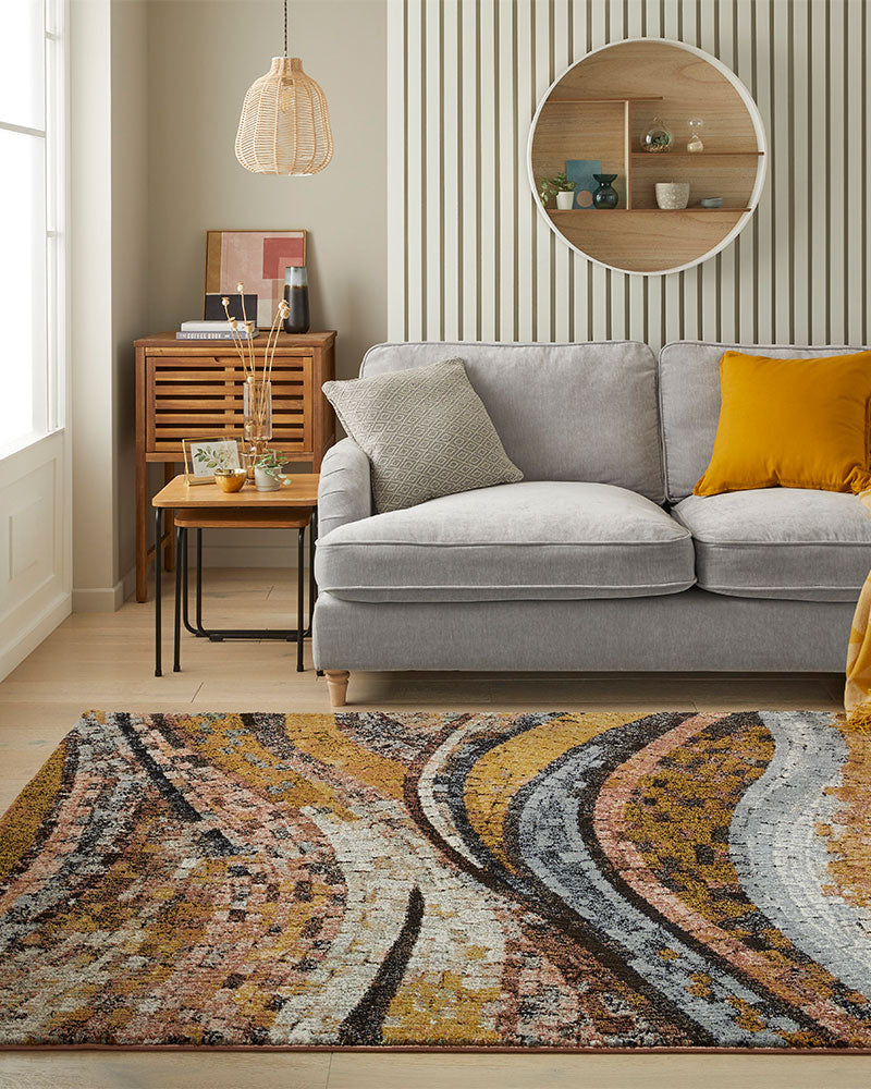 AMARA AMA105 BRONZE ABSTRACT RUG