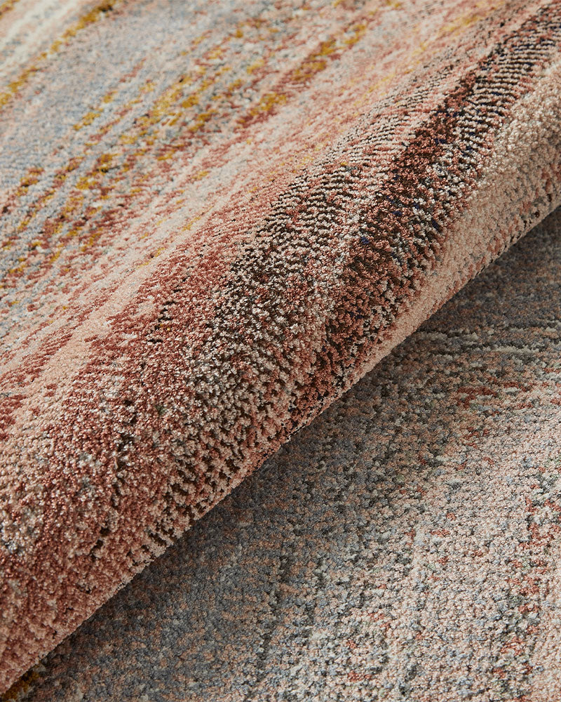 AMARA AMA108 BLUSH GREY ABSTRACT RUG