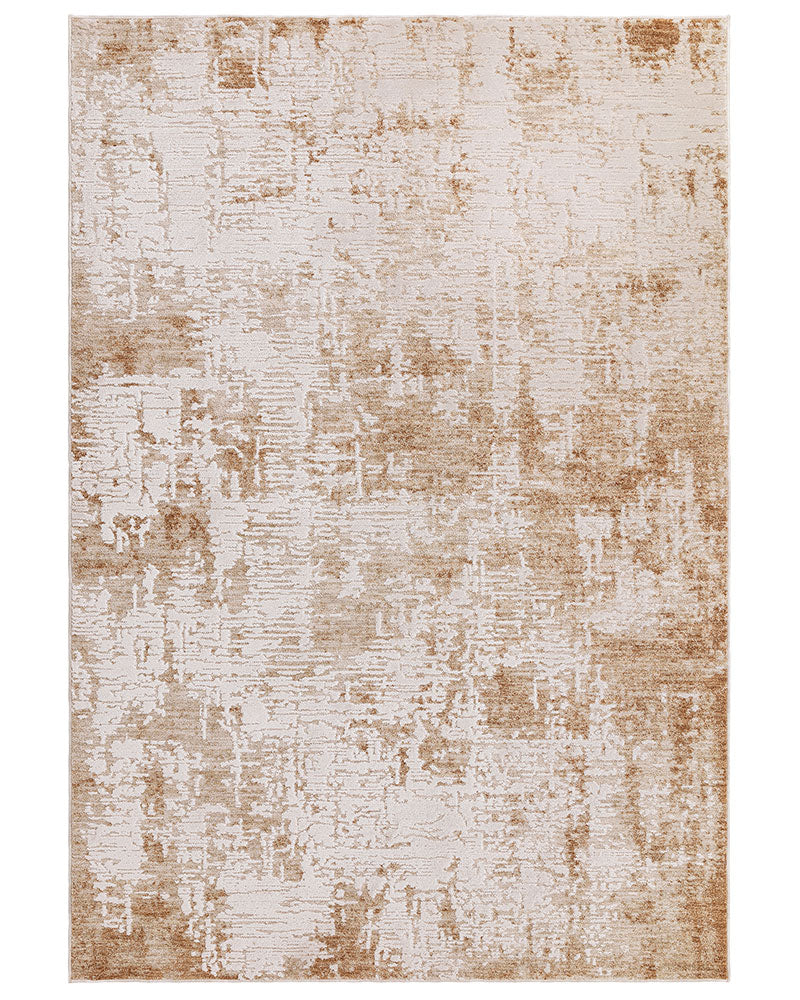 ANDERS AN02 TERRECOTTA BEIGE ABSTRACT MODERN RUG