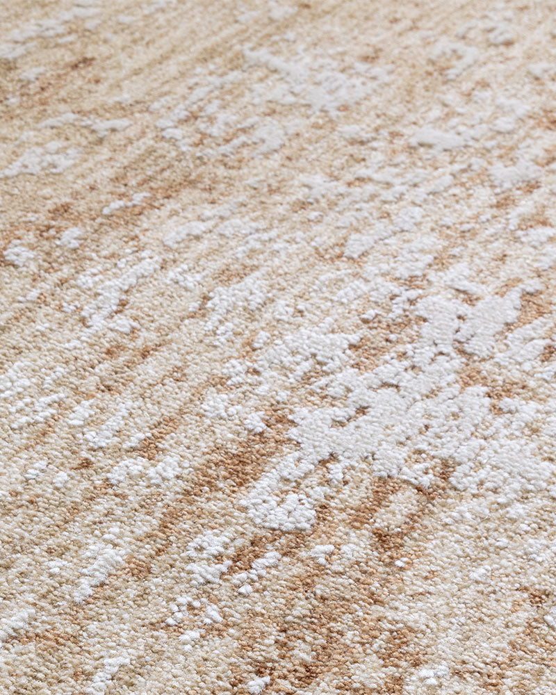 ANDERS AN03 TERRECOTTA BEIGE ABSTRACT MODERN RUG