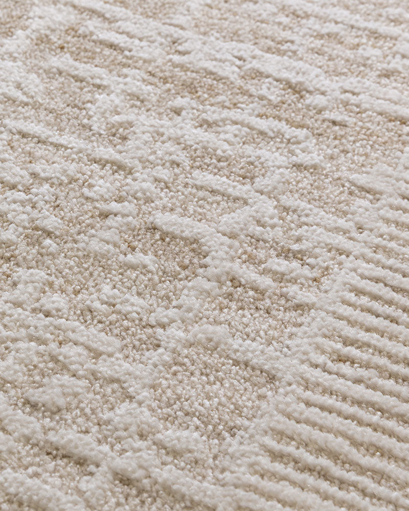 ANDERS AN10 BEIGE ABSTRACT BORDER MODERN RUG