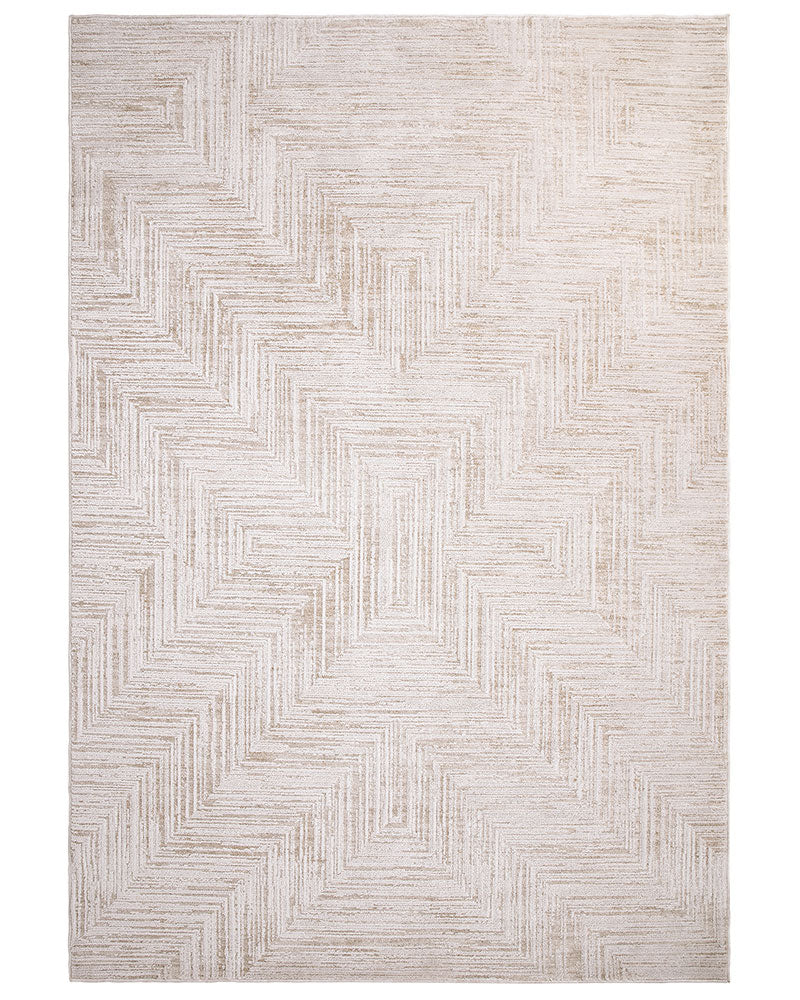 ANDERS AN12 BEIGE CHEVRON MODERN RUG