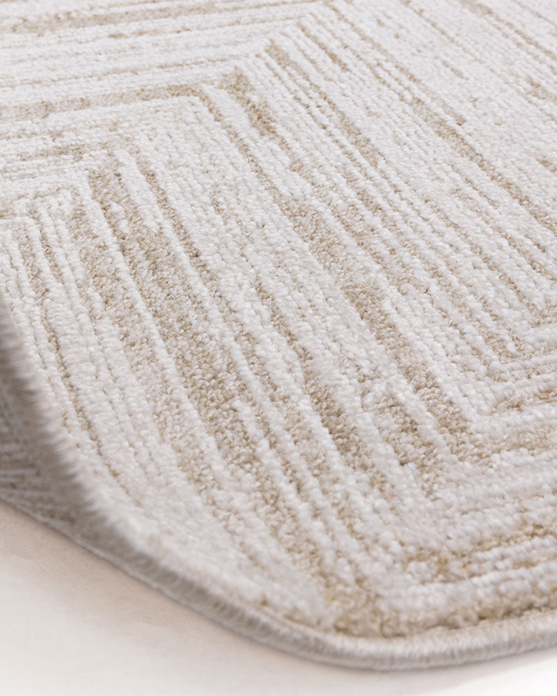 ANDERS AN12 BEIGE CHEVRON MODERN RUG
