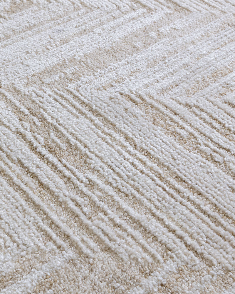 ANDERS AN12 BEIGE CHEVRON MODERN RUG