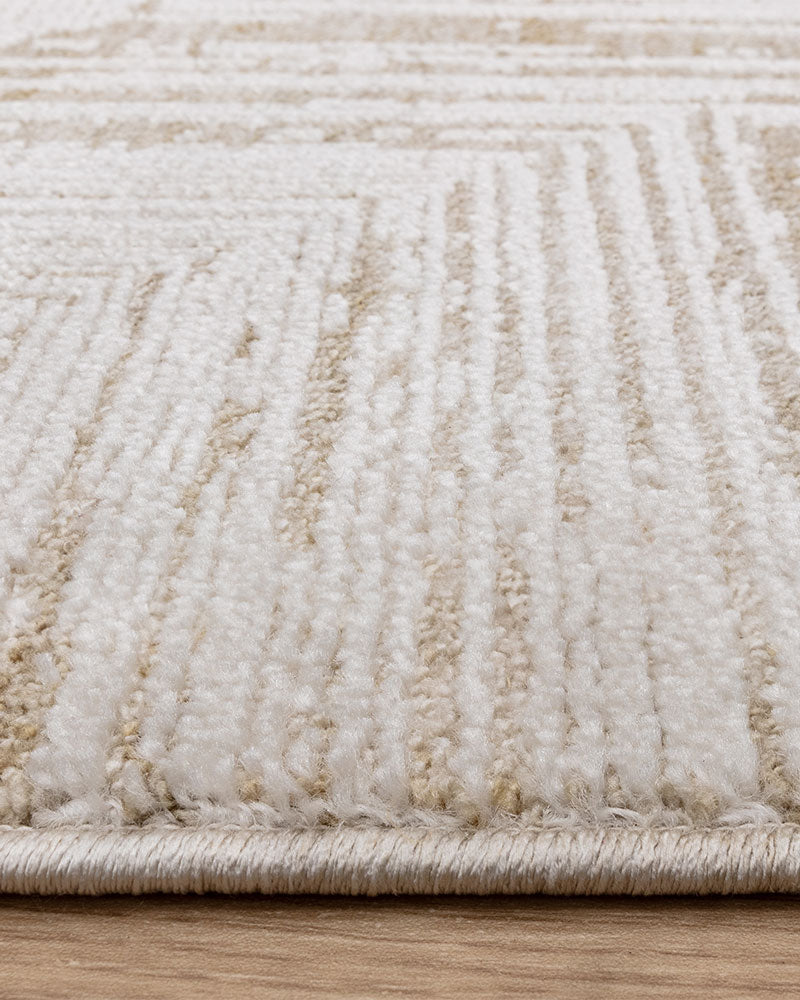 ANDERS AN12 BEIGE CHEVRON MODERN RUG