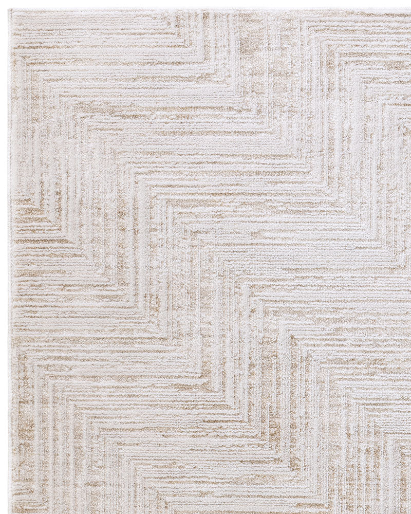 ANDERS AN12 BEIGE CHEVRON MODERN RUG