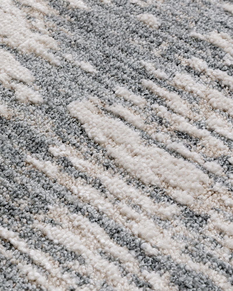 ANDERS AN14 GREY ABSTRACT MODERN RUG