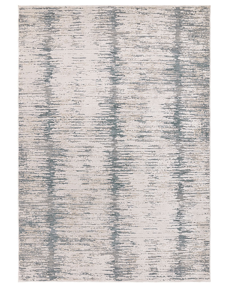 ANDERS AN15 BLUE ABSTRACT MODERN RUG