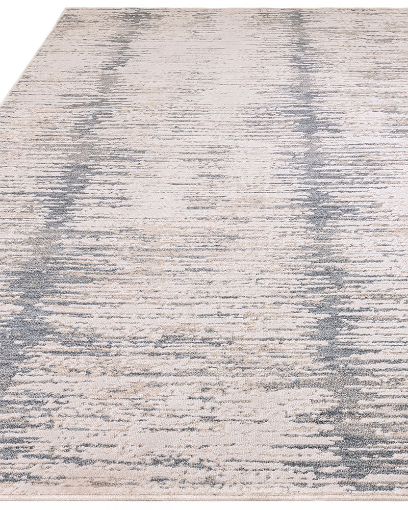 ANDERS AN15 BLUE ABSTRACT MODERN RUG