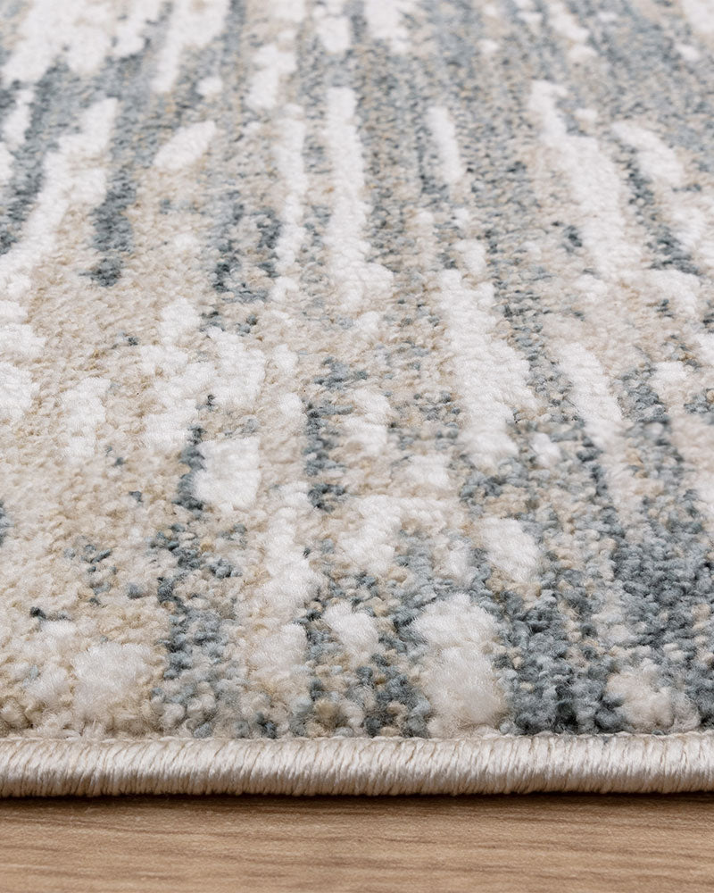 ANDERS AN15 BLUE ABSTRACT MODERN RUG