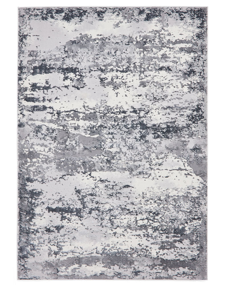 ARTEMIS B9289A GREY SILVER METALLIC ABSTRACT RUG