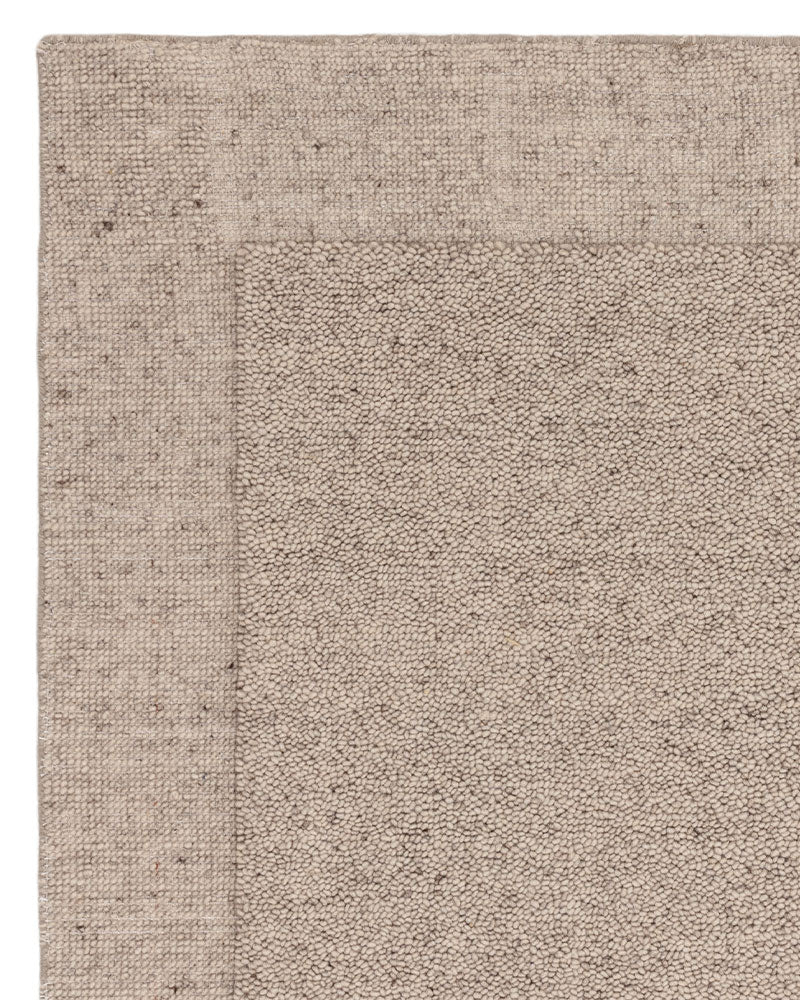 LARSON BEIGE NATURAL WOOL LOOP RUG