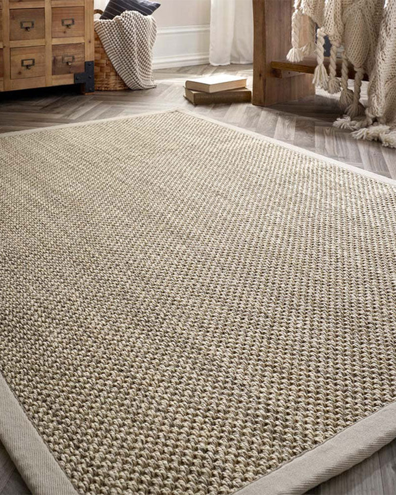 ORIGINS SISAL NATURAL LIGHT BEIGE WITH SAND BORDER RUG