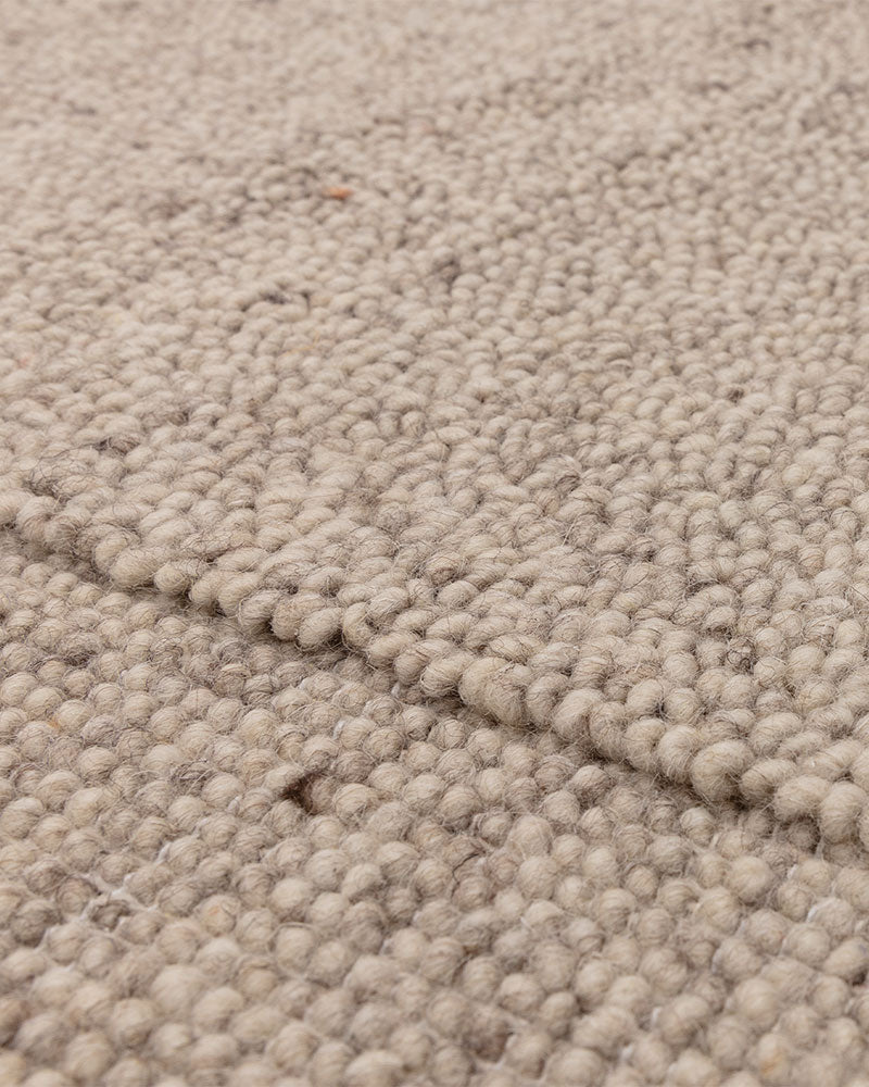 LARSON BEIGE NATURAL WOOL LOOP RUG