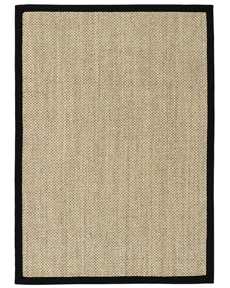 ORIGINS SISAL NATURAL LIGHT BEIGE WITH BLACK BORDER RUG RUNNER