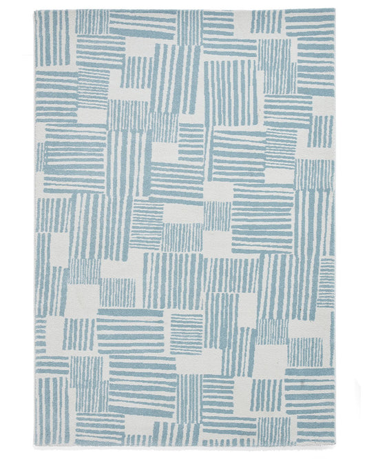 CATHERINE LANSFIELD BLOCKS BLUE RUG