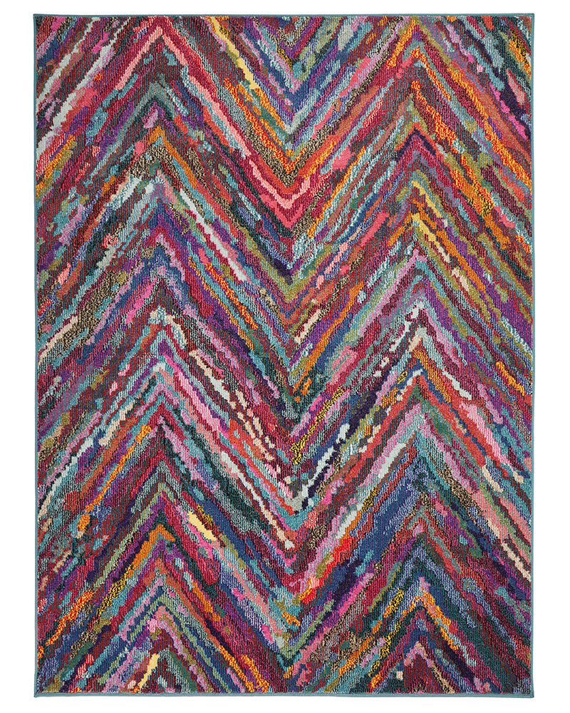 CARNAVAL CAR104 MULTI BRIGHT CHEVRON RUG