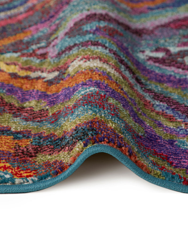 CARNAVAL CAR104 MULTI BRIGHT CHEVRON RUG
