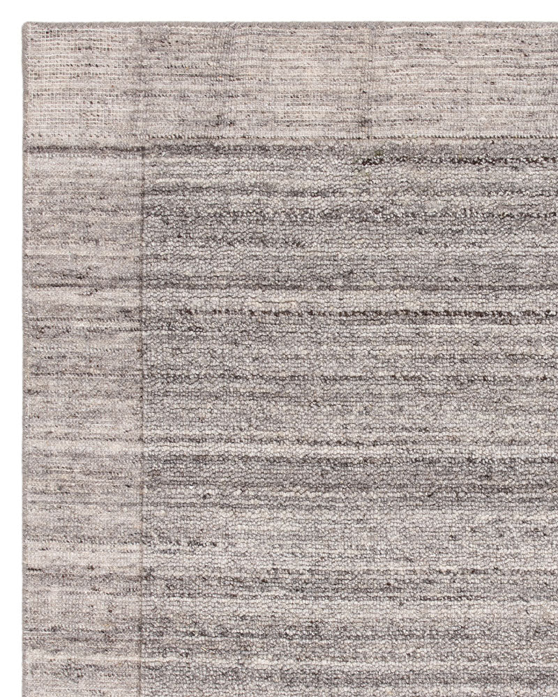 LARSON CHARCOAL GREY WOOL LOOP RUG