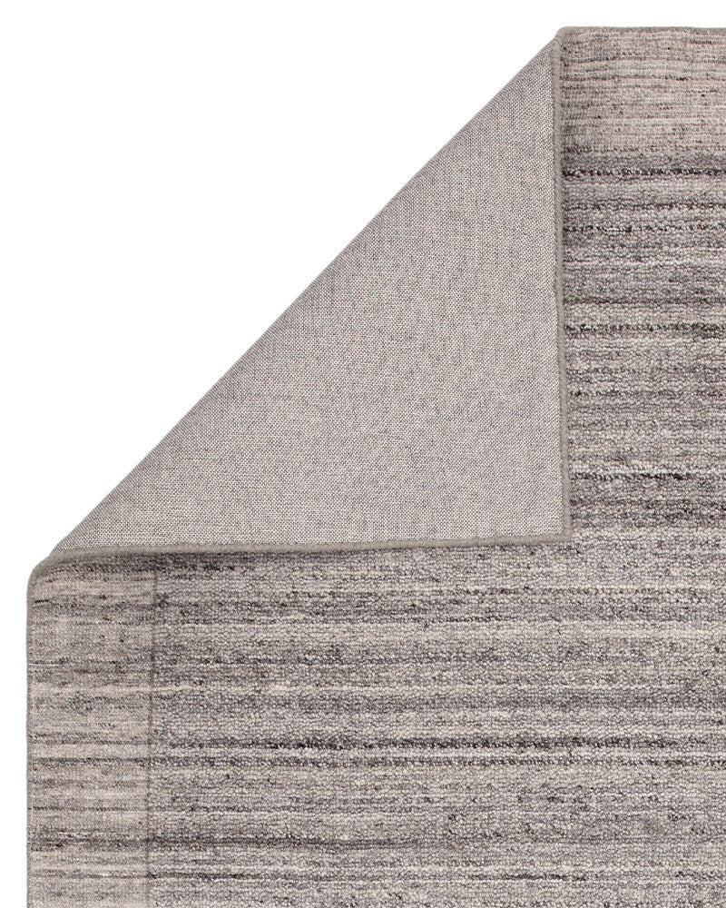 LARSON CHARCOAL GREY WOOL LOOP RUG