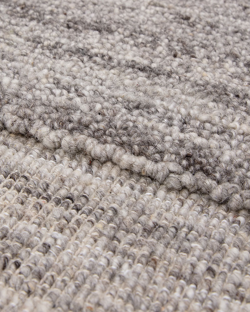 LARSON CHARCOAL GREY WOOL LOOP RUG