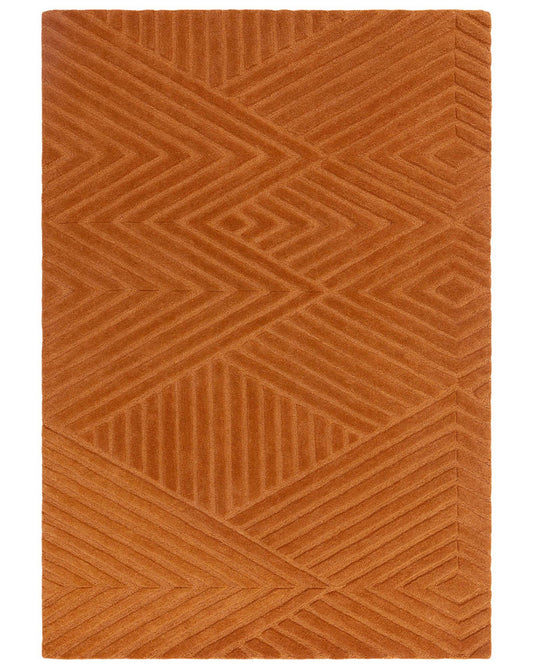 HAGUE DESERT TERRACOTTA HAND TUFTED 100% WOOL RUG