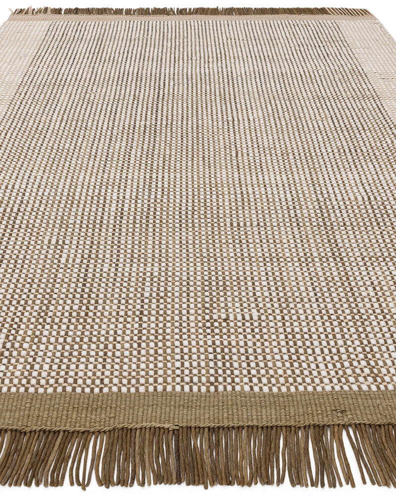 AVALON FOREST GREEN WOOL FLATWEAVE RUG
