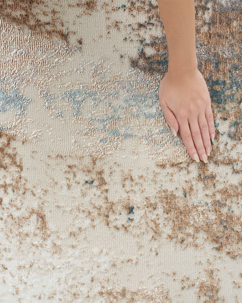 GLITZ GLZ06 TAUMT ABSTRACT TAUPE GOLD