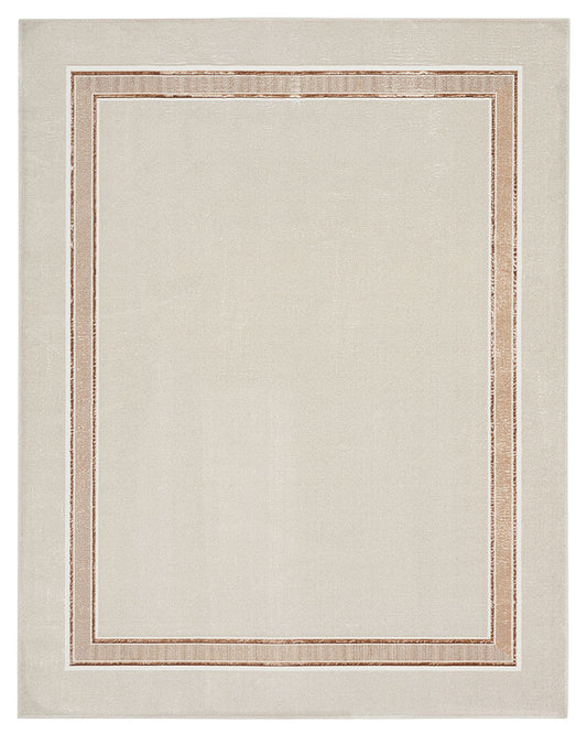 GLITZ GLZ08 BORDER RUG IVORY GOLD