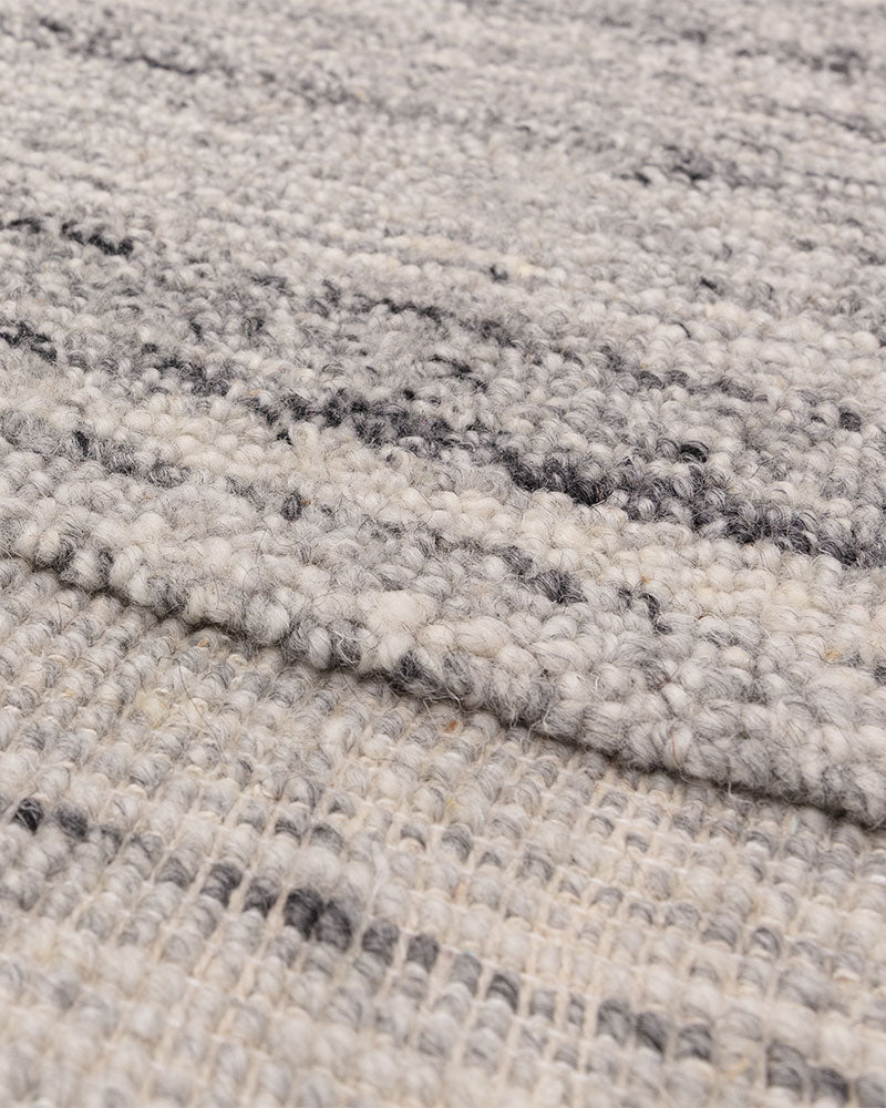 LARSON GREY WOOL LOOP RUG