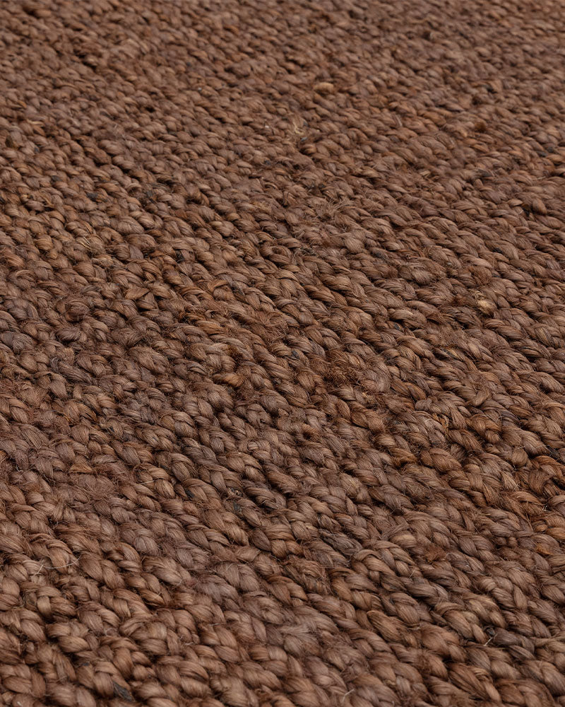 GROVE JUTE PLAIN FLATWEAVE BROWN RUG