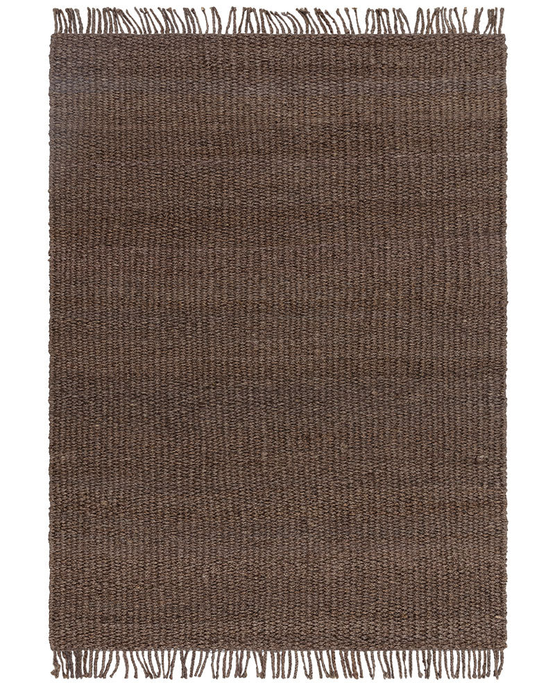 GROVE JUTE PLAIN FLATWEAVE BROWN RUG