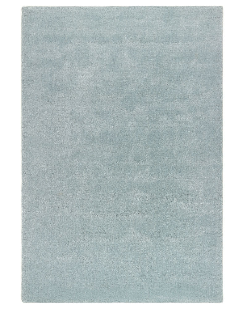 HUSH PLAIN LUXURY WOOL RUG ICE BLUE
