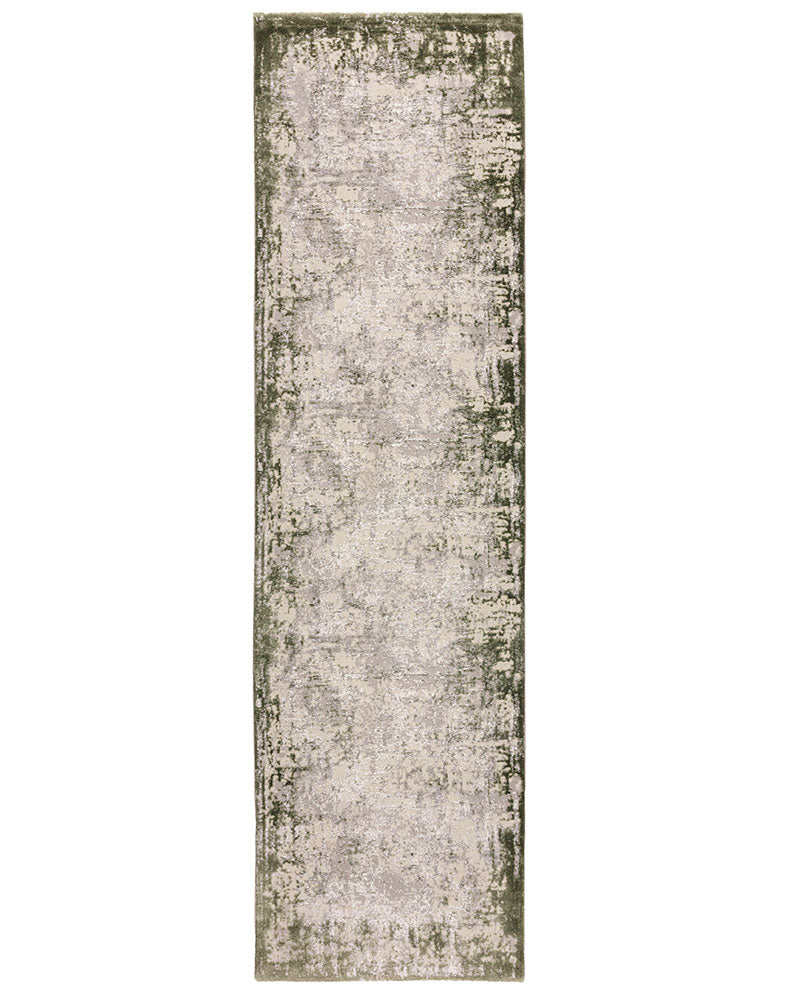 KUZA BORDER GREEN RUNNER 66X240CM