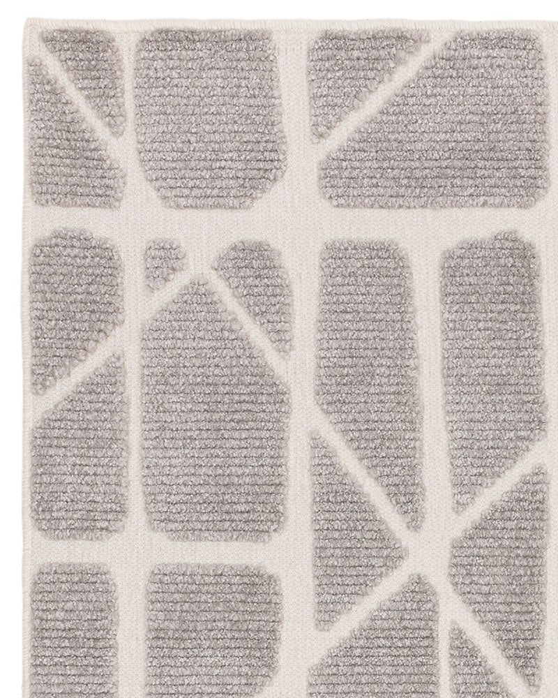 FREJA METHOD GREY WASHABLE TEXTURED RUG
