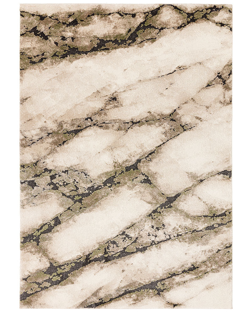 MIRAGE MINERAL GREEN DEEP PILE RUG