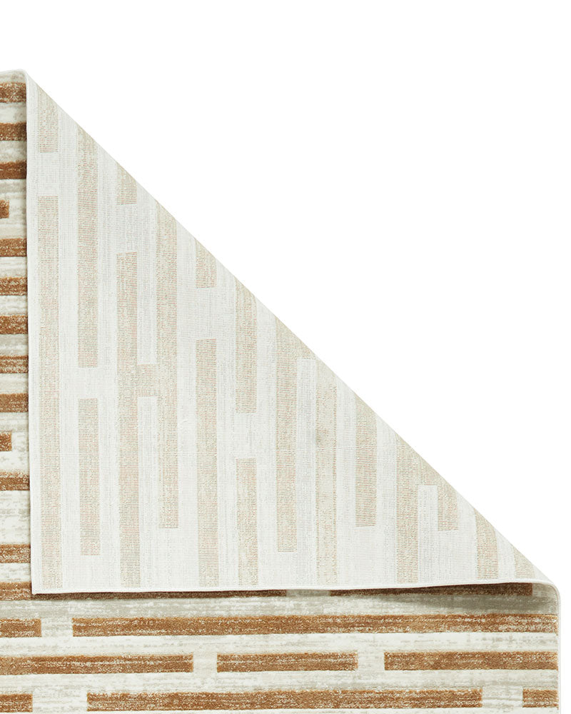 MIRAGE MR16 BEIGE MODERN ABSTRACT METALLIC RUG