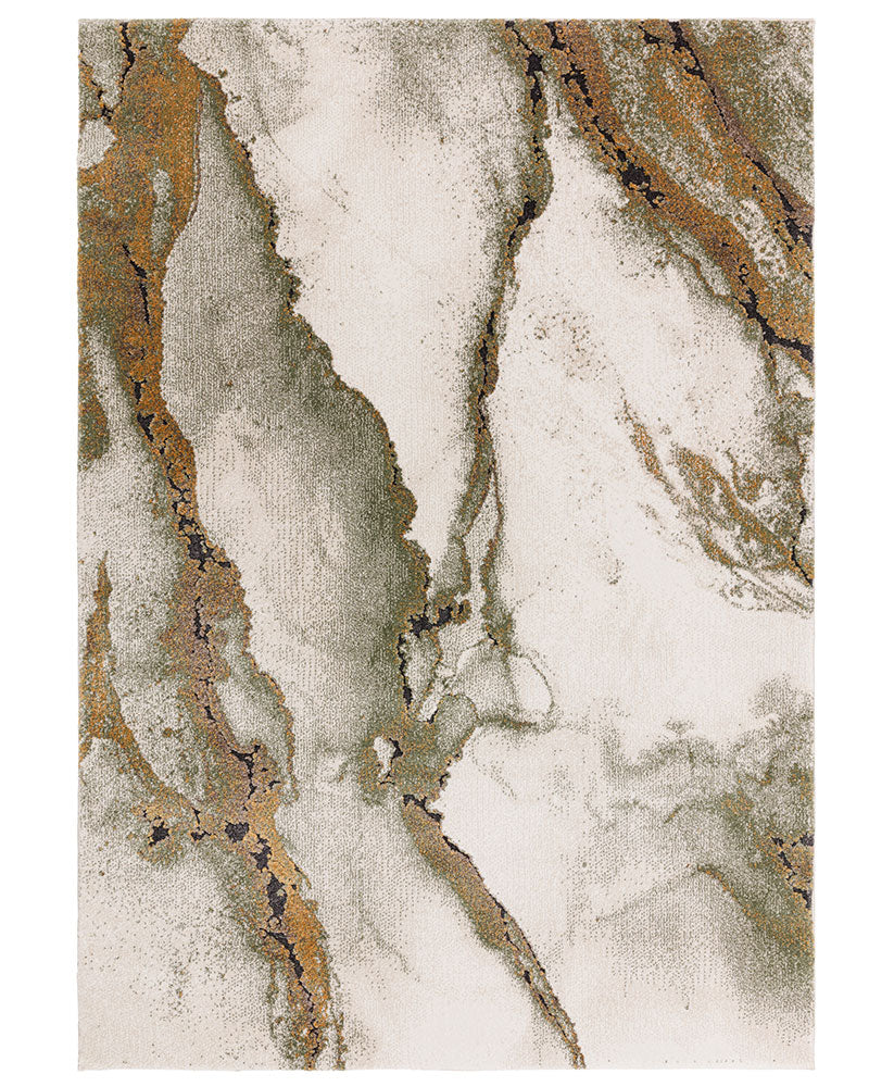 MIRAGE OASIS GREEN DEEP PILE RUG