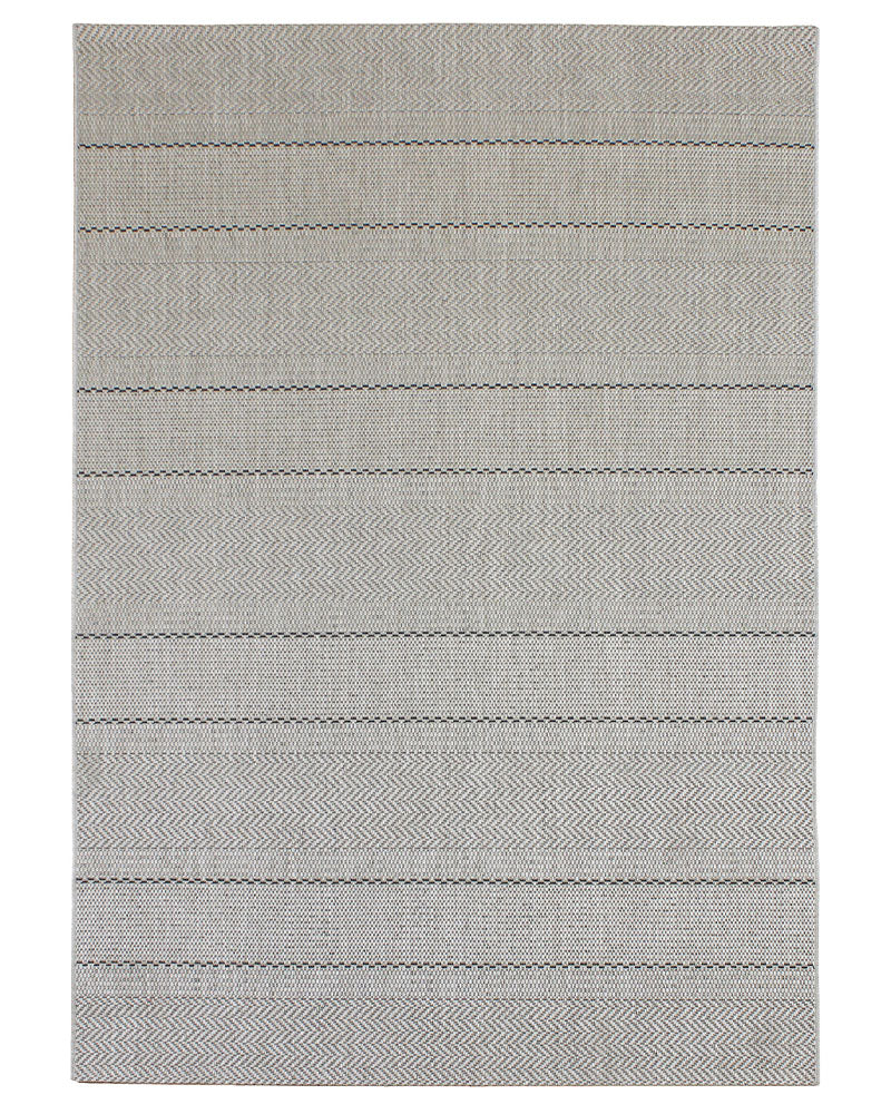 PATIO PAT03 BEIGE STRIPE FLATWEAVE INDOOR OUTDOOR RUG