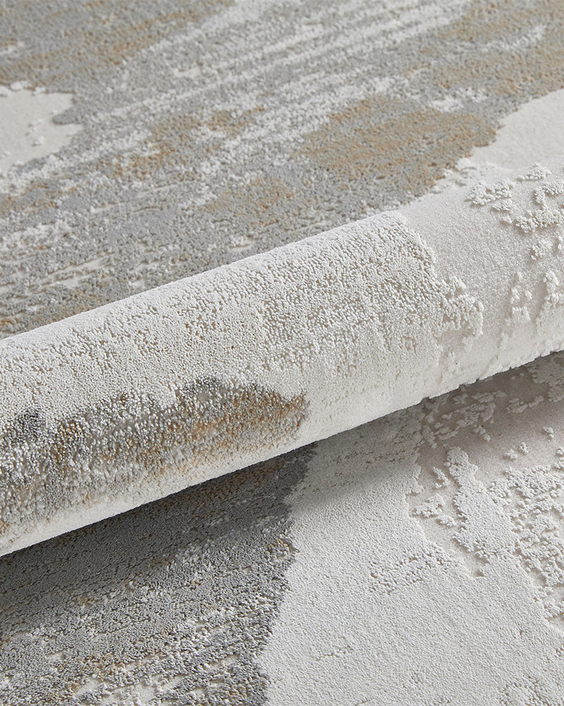 SKYLINE SK104 IVORY GREY ABSTRACT RUG