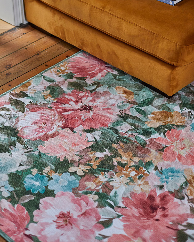 CLARKE & CLARKE TAHITI SPRING MACHINE WASHABLE RUG