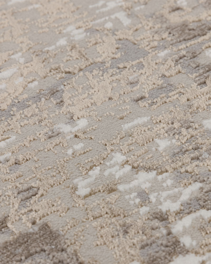 STELLAR ST11 BEIGE BRONZE MODERN ABSTRACT HIGH SHINE RUG