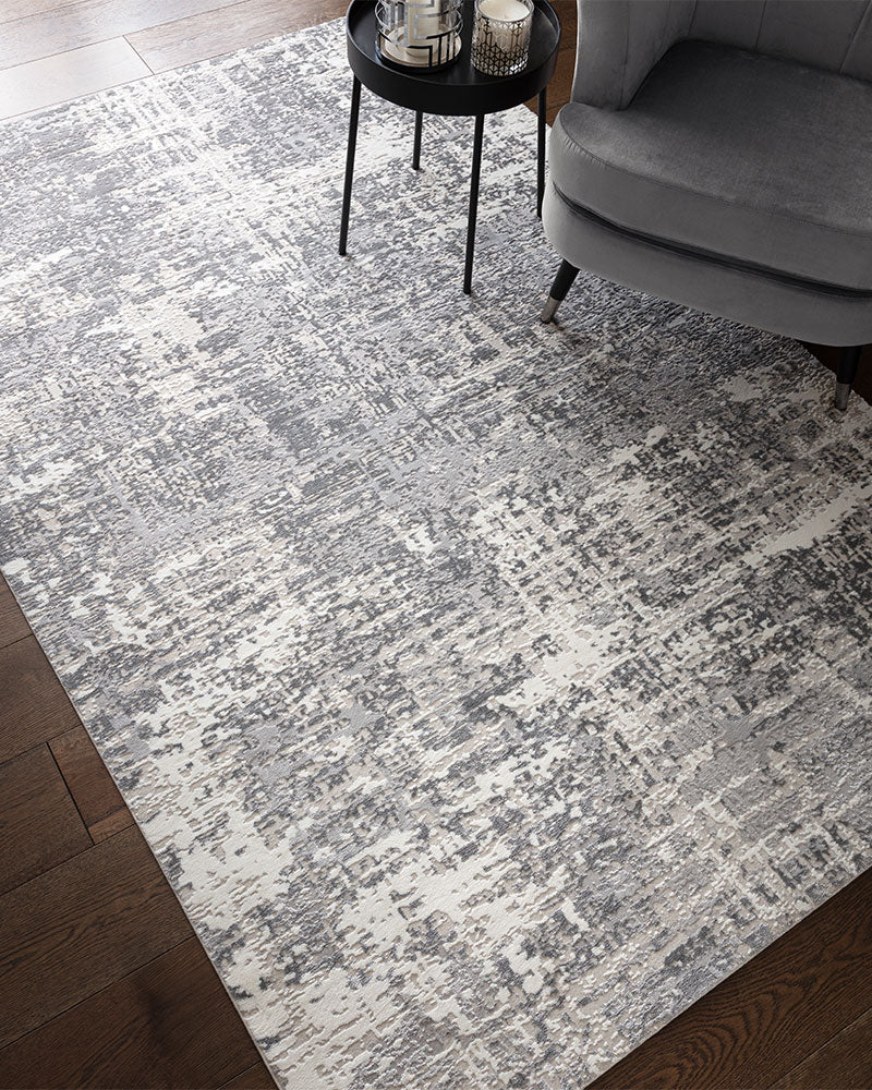 STELLAR ST12 GREY MODERN ABSTRACT HIGH SHINE RUG (Copy)