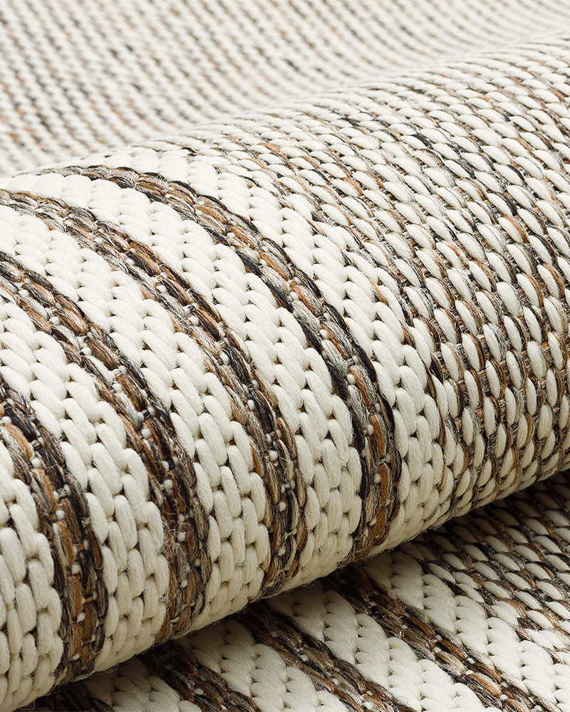 TERRAZZO TRZ02 BORDER FLATWEAVE INDOOR OUTDOOR RUG EARTH BROWN