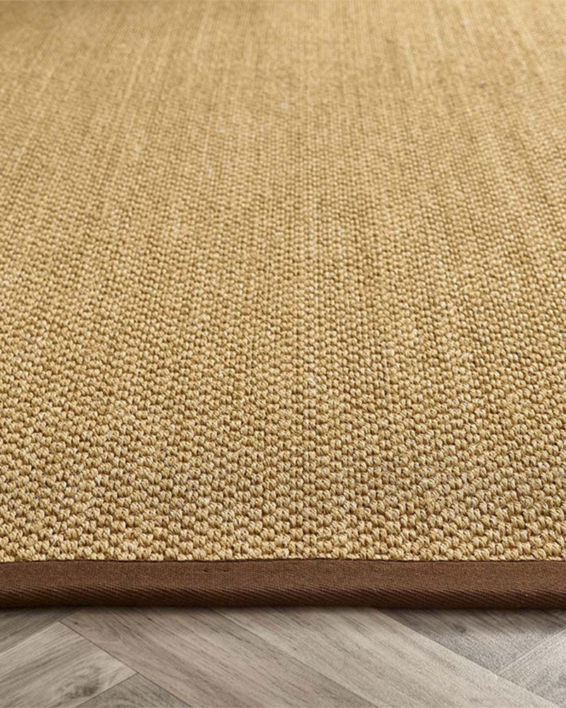 ORIGINS SISAL WARM NATURAL WITH DARK BROWN BORDER RUG