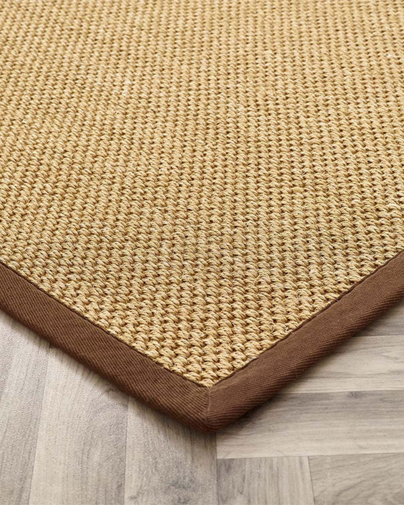 ORIGINS SISAL WARM NATURAL WITH DARK BROWN BORDER RUG