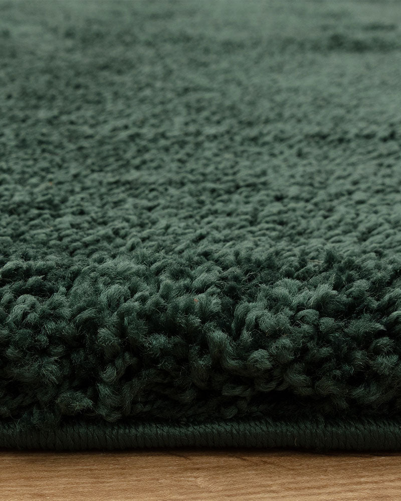 ATLAS EMERALD GREEN THICK SHAGGY RUG
